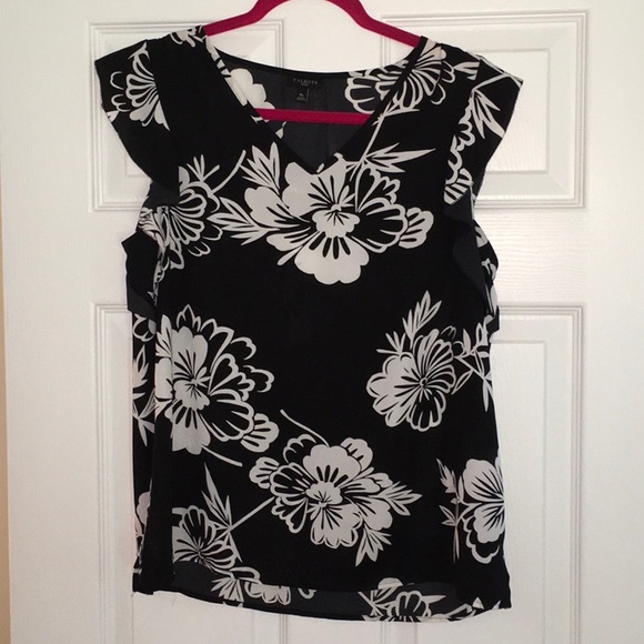 Ann Taylor Tops - Talbots Flutter Cap V Neck Blouse